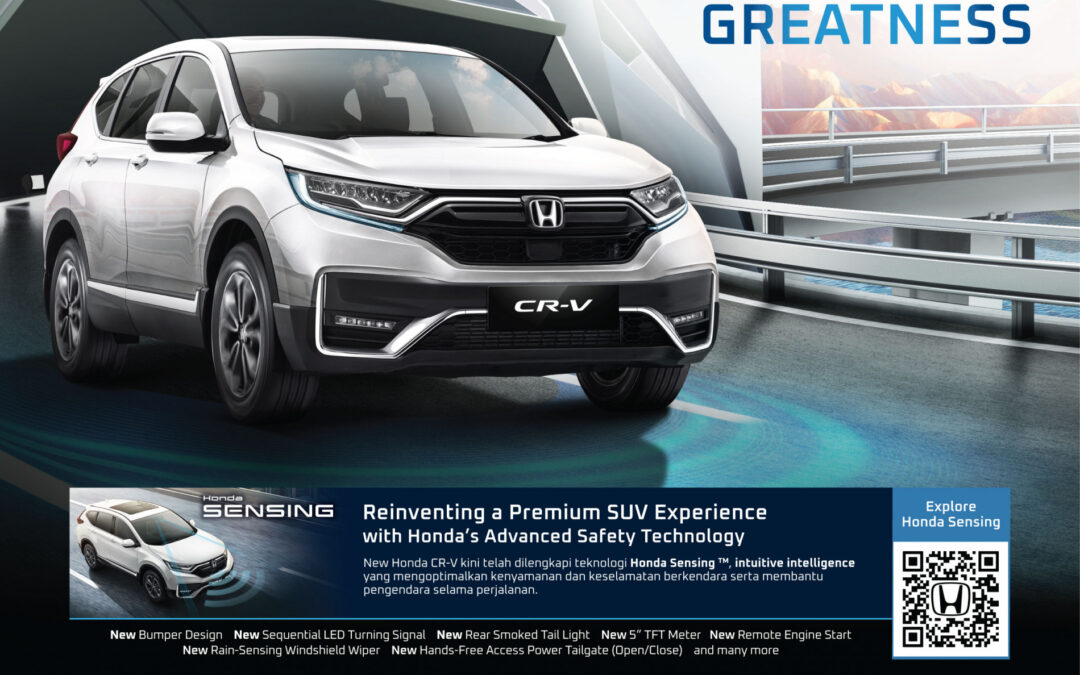 HONDA LUNCURKAN MODEL TERBARU HONDA CR-V, KINI DILENGKAPI TEKNOLOGI KESELAMATAN CANGGIH HONDA SENSING